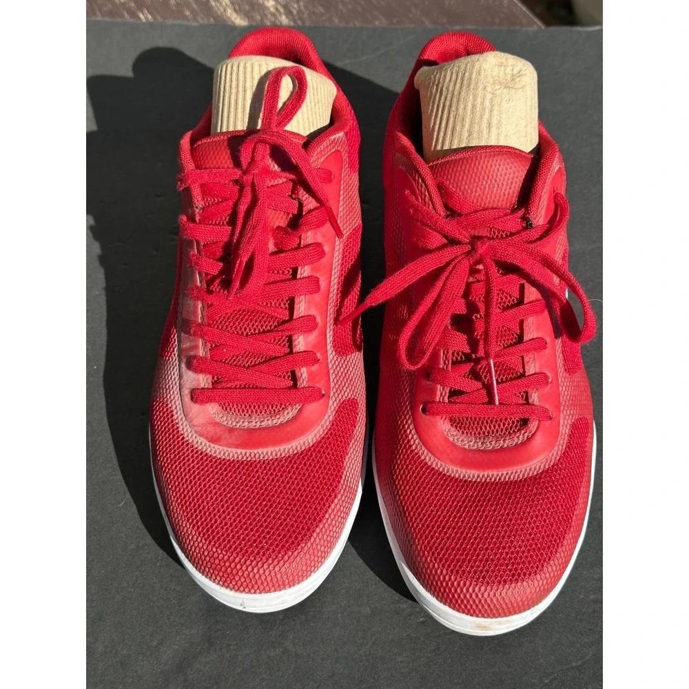 Lacoste Court Minimal‎ Sport Red Mesh Lace Up Sneakers Men's Size 11